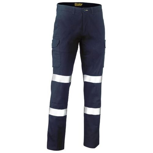 WORKWEAR, SAFETY & CORPORATE CLOTHING SPECIALISTS  - TAPED BIOMOTION STRETCH COTTON DRILL CARGO PANTS