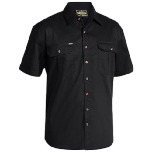 WORKWEAR, SAFETY & CORPORATE CLOTHING SPECIALISTS  - ORIGINAL COTTON DRILL SHIRT - SHORT SLEEVE