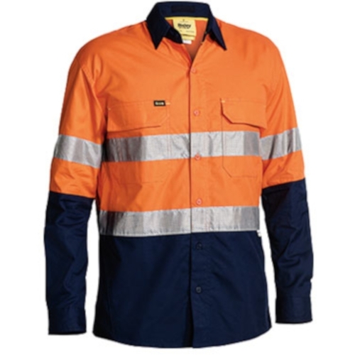 WORKWEAR, SAFETY & CORPORATE CLOTHING SPECIALISTS  - 3M Taped X Airflow™ Ripstop Hi Vis Shirt - Long Sleeve