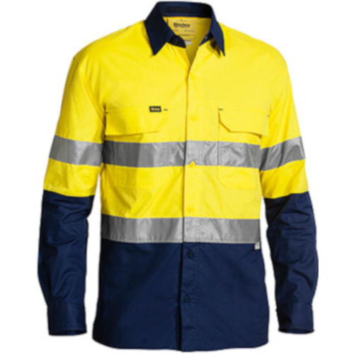 WORKWEAR, SAFETY & CORPORATE CLOTHING SPECIALISTS  - 3M TAPED X AIRFLOW RIPSTOP HI VIS SHIRT - LONG SLEEVE