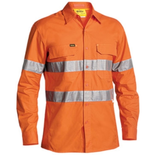 WORKWEAR, SAFETY & CORPORATE CLOTHING SPECIALISTS  - 3M TAPED X AIRFLOW RIPSTOP HI VIS SHIRT - LONG SLEEVE