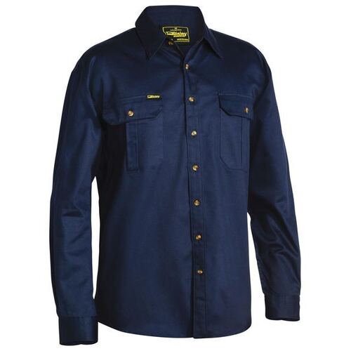 WORKWEAR, SAFETY & CORPORATE CLOTHING SPECIALISTS  - ORIGINAL COTTON DRILL SHIRT - LONG SLEEVE