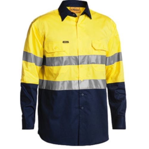 WORKWEAR, SAFETY & CORPORATE CLOTHING SPECIALISTS  - 3M TAPED COOL LIGHTWEIGHT HI VIS SHIRT - LONG SLEEVE