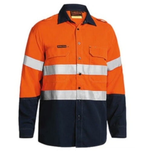 WORKWEAR, SAFETY & CORPORATE CLOTHING SPECIALISTS  - Tencate Tecasafe® Plus 580 Taped Hi Vis Lightweight Fr Vented Shirt - Long Sleeve