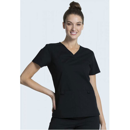 WORKWEAR, SAFETY & CORPORATE CLOTHING SPECIALISTS  - PROFESSIONALS KNIT SIDE PANEL WOMEN'S V NECK TOP