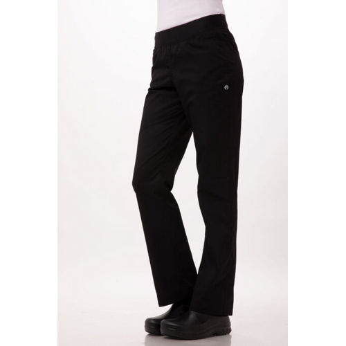 WORKWEAR, SAFETY & CORPORATE CLOTHING SPECIALISTS  - Womens Black Lightweight Slim Pants