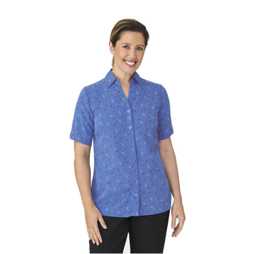 WORKWEAR, SAFETY & CORPORATE CLOTHING SPECIALISTS  - Drift Print Short Sleeve Shirt - Ladies