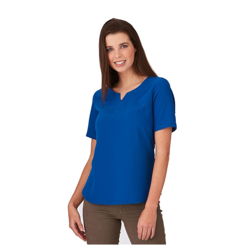 WORKWEAR, SAFETY & CORPORATE CLOTHING SPECIALISTS  - The Knit Woven Short Sleeve Shirt - Ladies