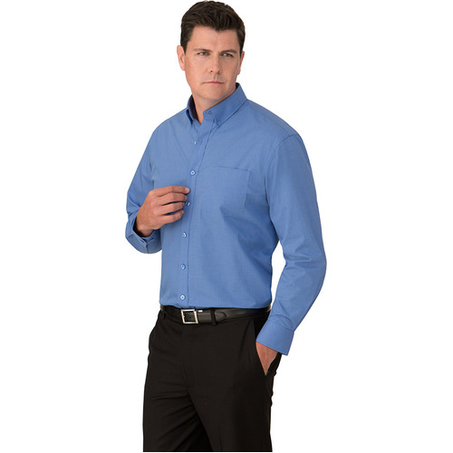WORKWEAR, SAFETY & CORPORATE CLOTHING SPECIALISTS  - Micro Check Long Sleeve Shirt - Mens