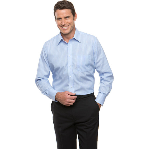 WORKWEAR, SAFETY & CORPORATE CLOTHING SPECIALISTS  - Shadow Stripe Long Sleeve Shirt - Mens