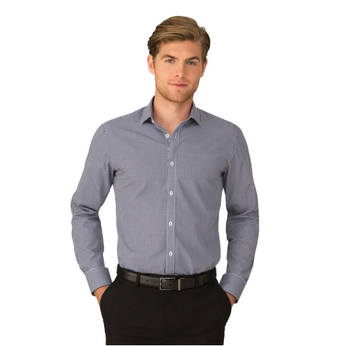 WORKWEAR, SAFETY & CORPORATE CLOTHING SPECIALISTS  - So Ezy Check - Long Sleeve Shirt - Mens