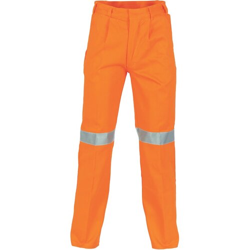 WORKWEAR, SAFETY & CORPORATE CLOTHING SPECIALISTS  - Cotton Drill Pants With 3M R/Tape