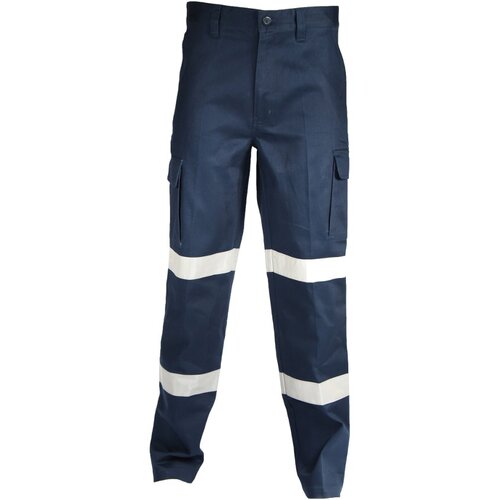 WORKWEAR, SAFETY & CORPORATE CLOTHING SPECIALISTS  - DOUBLE HOOPS TAPED CARGO PANTS.