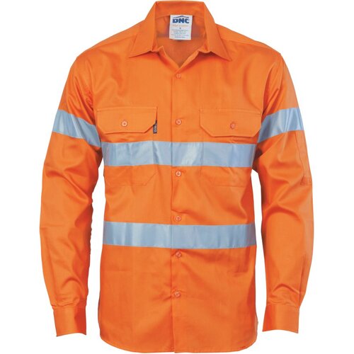 WORKWEAR, SAFETY & CORPORATE CLOTHING SPECIALISTS  - HIVIS D/N DRILL SHIRT