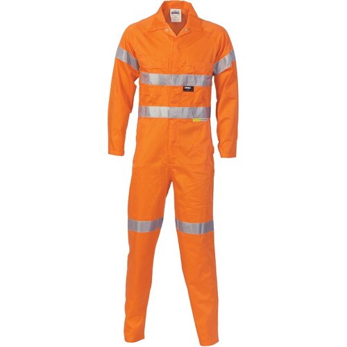WORKWEAR, SAFETY & CORPORATE CLOTHING SPECIALISTS  - HiVis Cotton Coverall with 3M R/Tape