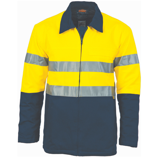 WORKWEAR, SAFETY & CORPORATE CLOTHING SPECIALISTS  - HiVis Two Tone Protect or Drill Jacket with 3M R/ Tape