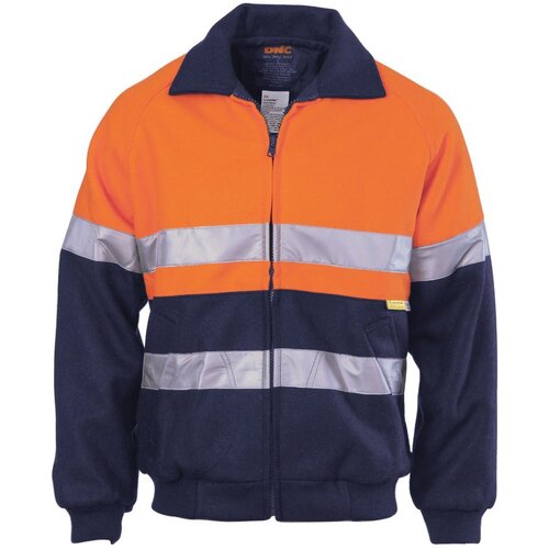 WORKWEAR, SAFETY & CORPORATE CLOTHING SPECIALISTS  - HiVis Two Tone Bluey Bomb er Jacket with CSR R/Tape