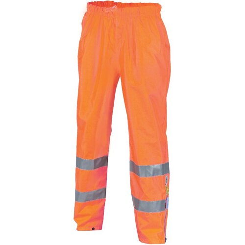 WORKWEAR, SAFETY & CORPORATE CLOTHING SPECIALISTS  - HiVis D/N Breathable Rain Pants with 3M R/Tape