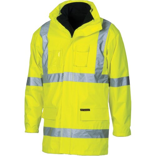 WORKWEAR, SAFETY & CORPORATE CLOTHING SPECIALISTS  - HiVis Cross Back D/N “6 in 1” jacket (Outer Jacket and Inner Vest can be sold separately)