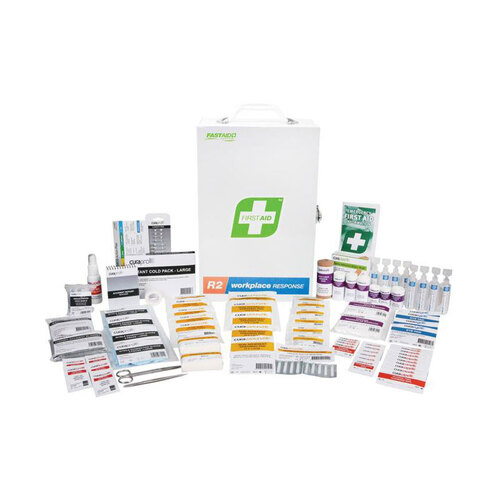 WORKWEAR, SAFETY & CORPORATE CLOTHING SPECIALISTS  - First Aid Kit, R2, Workplace Response Kit, Metal Wall Mount