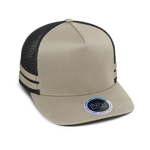 WORKWEAR, SAFETY & CORPORATE CLOTHING SPECIALISTS  - INIVI SEAMLESS SIDE AND BACK PANEL POLYCOTTON/MESH - SNAPBACK
