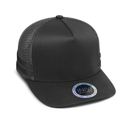 WORKWEAR, SAFETY & CORPORATE CLOTHING SPECIALISTS  - INIVI SEAMLESS SIDE AND BACK PANEL POLYCOTTON/MESH - SNAPBACK