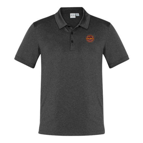 WORKWEAR, SAFETY & CORPORATE CLOTHING SPECIALISTS  - Grey Club Polo (Inc Hawks logo to front, CAFC to back)