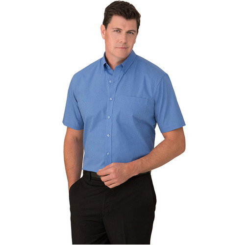 WORKWEAR, SAFETY & CORPORATE CLOTHING SPECIALISTS  - Micro Check Short Sleeve Shirt - Mens
