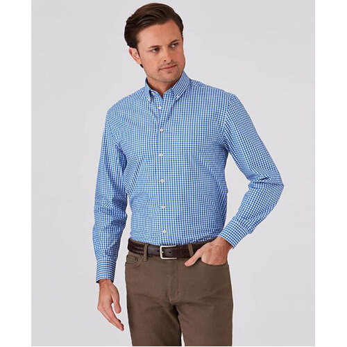 WORKWEAR, SAFETY & CORPORATE CLOTHING SPECIALISTS  - Gingham City Check Long Sleeve Shirt - Mens