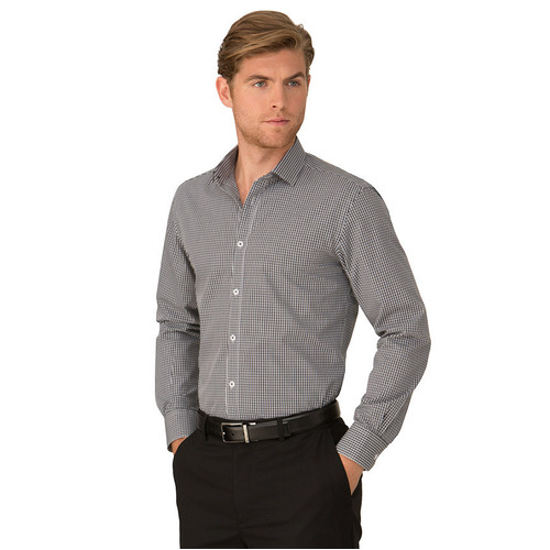 WORKWEAR, SAFETY & CORPORATE CLOTHING SPECIALISTS  - So Ezy Check - Long Sleeve Shirt - Mens