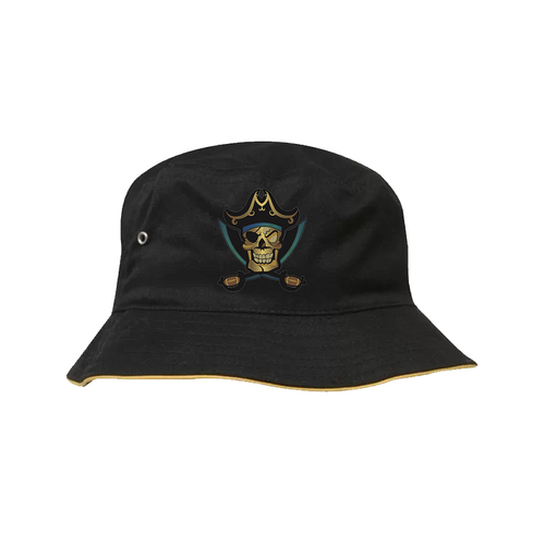 WORKWEAR, SAFETY & CORPORATE CLOTHING SPECIALISTS  - Brushed Sports Twill Bucket Hat (INC MARAUDERS SHIELD LOGO PRINTED TO FRONT)