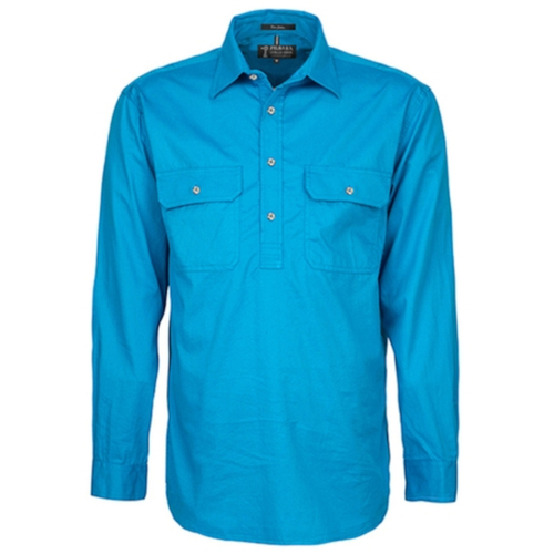 WORKWEAR, SAFETY & CORPORATE CLOTHING SPECIALISTS  - Men's Pilbara Shirt - Closed Front Light Weight Long Sleeve (Inc All Logo) - AHR