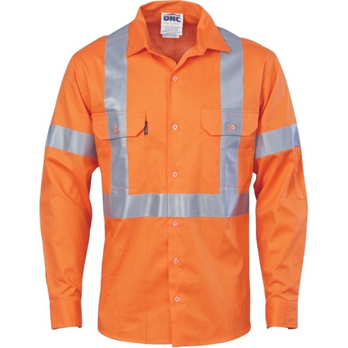 WORKWEAR, SAFETY & CORPORATE CLOTHING SPECIALISTS  - Cotton Shirt X Back CSR T L/S