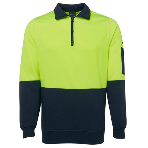 WORKWEAR, SAFETY & CORPORATE CLOTHING SPECIALISTS  - JB's HI VIS 1/2 ZIP FLEECY