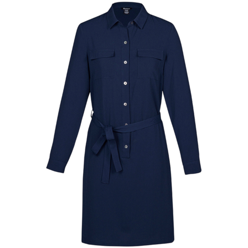 WORKWEAR, SAFETY & CORPORATE CLOTHING SPECIALISTS  - Womens Chloe Shirt Dress (inc logo EMB to front)