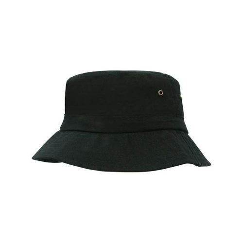 WORKWEAR, SAFETY & CORPORATE CLOTHING SPECIALISTS  - Brushed Sports Twill Childs Bucket Hat