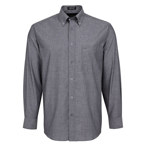 WORKWEAR, SAFETY & CORPORATE CLOTHING SPECIALISTS  - JB's Long Sleeve Fine Chambray Shirt 