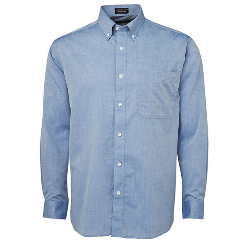 WORKWEAR, SAFETY & CORPORATE CLOTHING SPECIALISTS  - JB's Long Sleeve Fine Chambray Shirt 