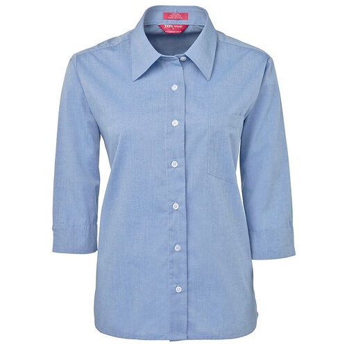 WORKWEAR, SAFETY & CORPORATE CLOTHING SPECIALISTS  - JB's Ladies 3/4 Fine Chambray Shirt