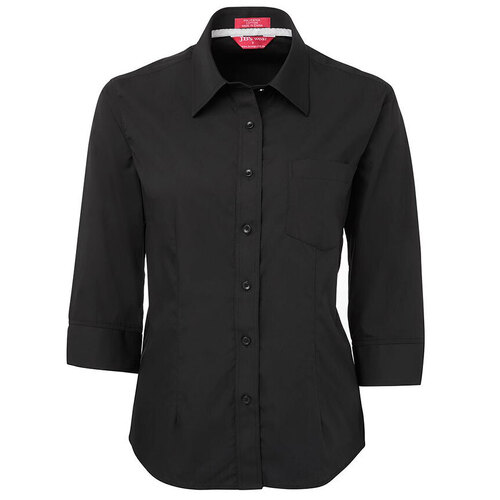 WORKWEAR, SAFETY & CORPORATE CLOTHING SPECIALISTS  - JB's Ladies Contrast Placket 3/4 Shirt