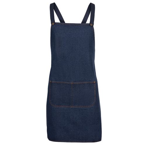 WORKWEAR, SAFETY & CORPORATE CLOTHING SPECIALISTS  - JB's CROSS BACK DENIM APRON (WITHOUT STRAP)