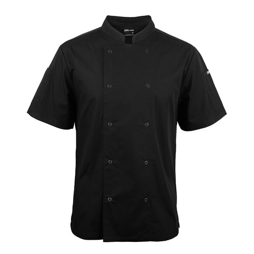 WORKWEAR, SAFETY & CORPORATE CLOTHING SPECIALISTS  - JB's S/S SNAP BUTTON CHEFS JACKET
