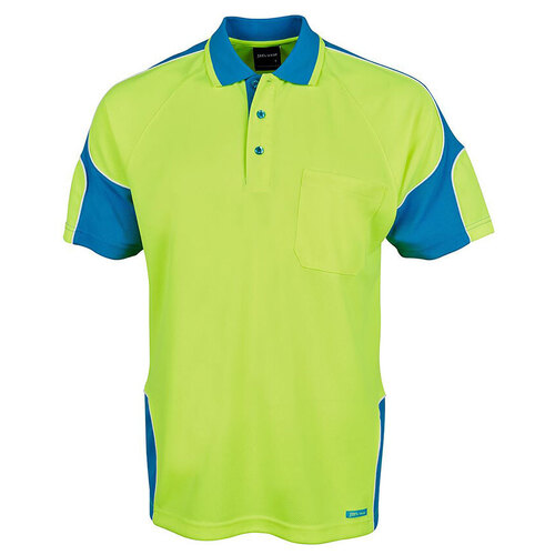 WORKWEAR, SAFETY & CORPORATE CLOTHING SPECIALISTS  - JB's HI VIS 4602.1 S/S ARM PANEL POLO