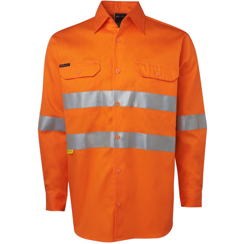 WORKWEAR, SAFETY & CORPORATE CLOTHING SPECIALISTS  - JB's HI VIS L/S (D) 150G WORK SHIRT