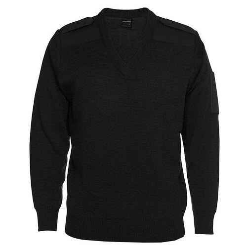 WORKWEAR, SAFETY & CORPORATE CLOTHING SPECIALISTS  - JB's Knitted Epaulette Jumper 