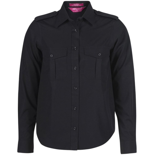 WORKWEAR, SAFETY & CORPORATE CLOTHING SPECIALISTS  - JB's Ladies Long Sleeve Epaulette Shirt