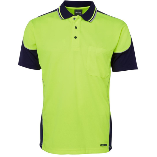 WORKWEAR, SAFETY & CORPORATE CLOTHING SPECIALISTS  - JB's HI VIS 4602.1 CONTRAST PIPING POLO
