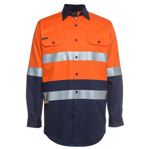 WORKWEAR, SAFETY & CORPORATE CLOTHING SPECIALISTS  - JB's HI VIS (D+N) L/S 190G SHIRT