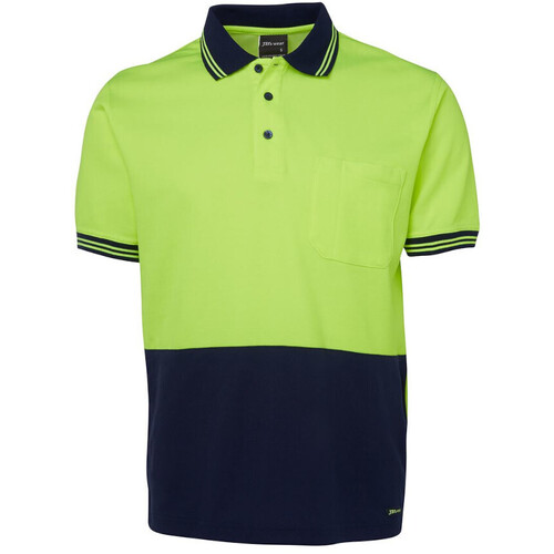 WORKWEAR, SAFETY & CORPORATE CLOTHING SPECIALISTS  - JB's HI VIS S/S COTTON BACK POLO
