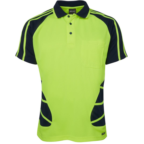 WORKWEAR, SAFETY & CORPORATE CLOTHING SPECIALISTS  - JB's HI VIS S/S SPIDER POLO